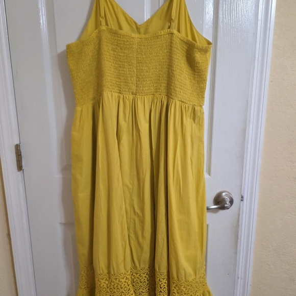 torrid Mustard Yellow Button-Front Sundress - Picture 6 of 8